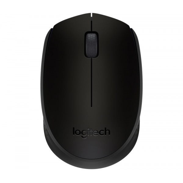 Беспроводная мышь Logitech M171 Черная, Оптическая мышь для ноутбуков, Нано-приемник, Розничная